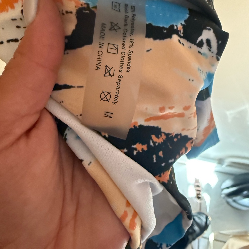 Abstract Print Bikini Bottom - Picture 3 of 3